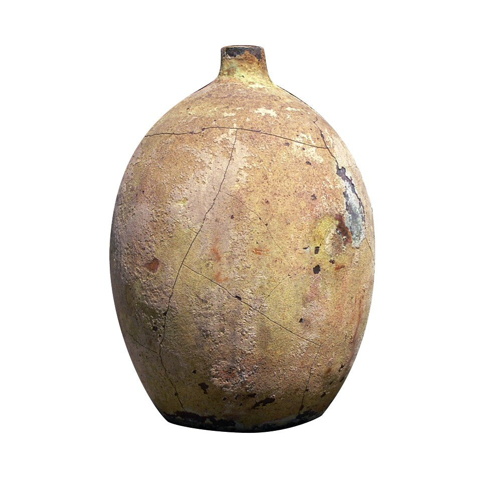 Cove handmade Vietnamese vase, wood-fired stoneware — Horizon Pottery