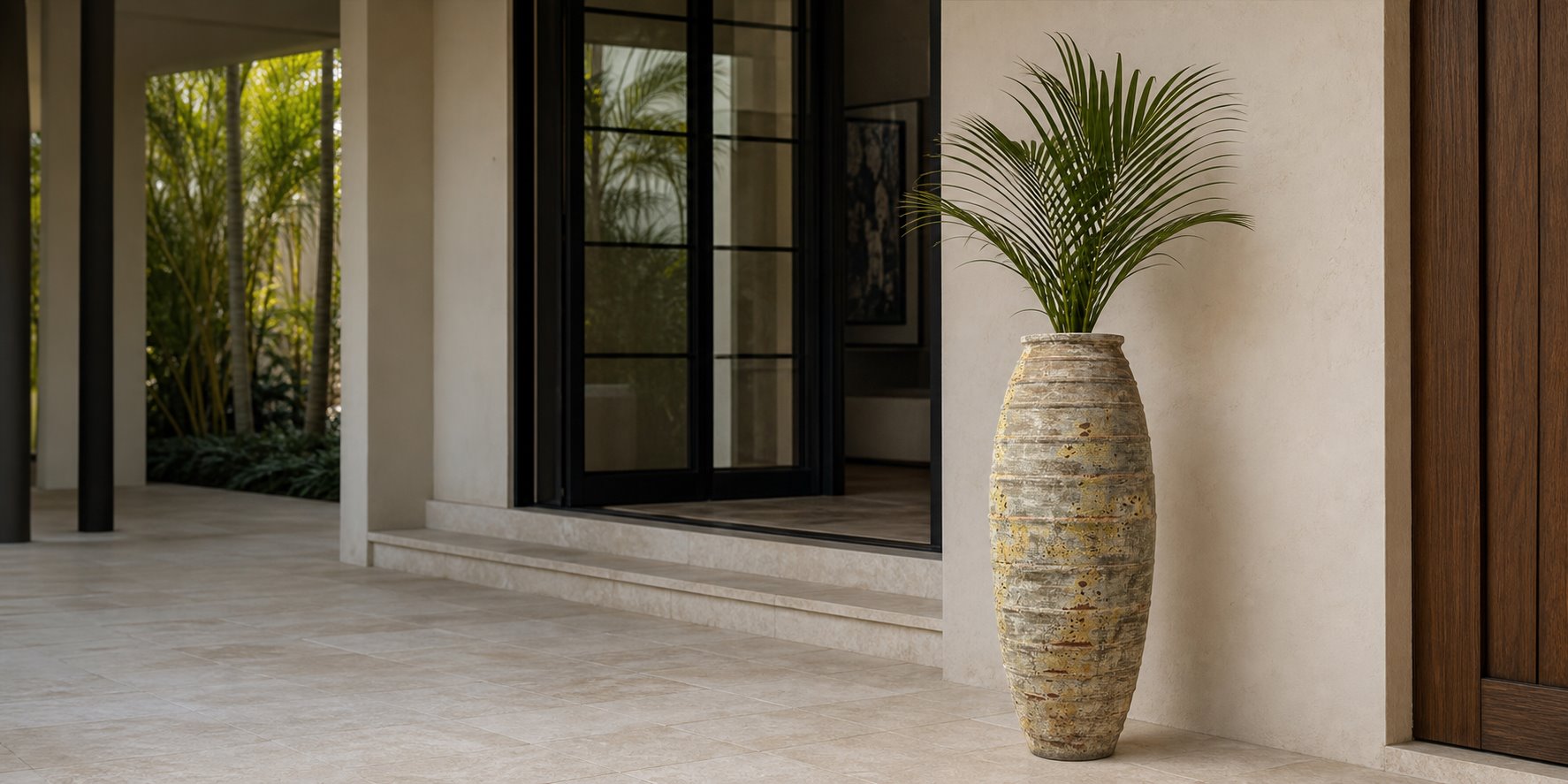Grand Canyon planter in a South Florida architectural gallery, Signature Collection