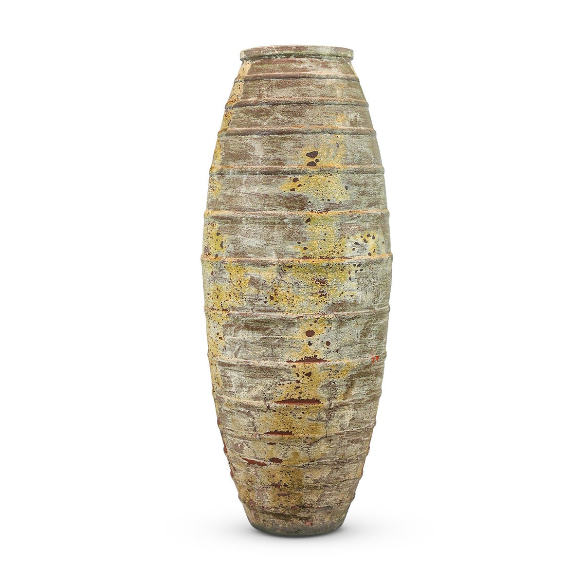 Grand Canyon handmade Vietnamese vase, wood-fired stoneware — Horizon Pottery