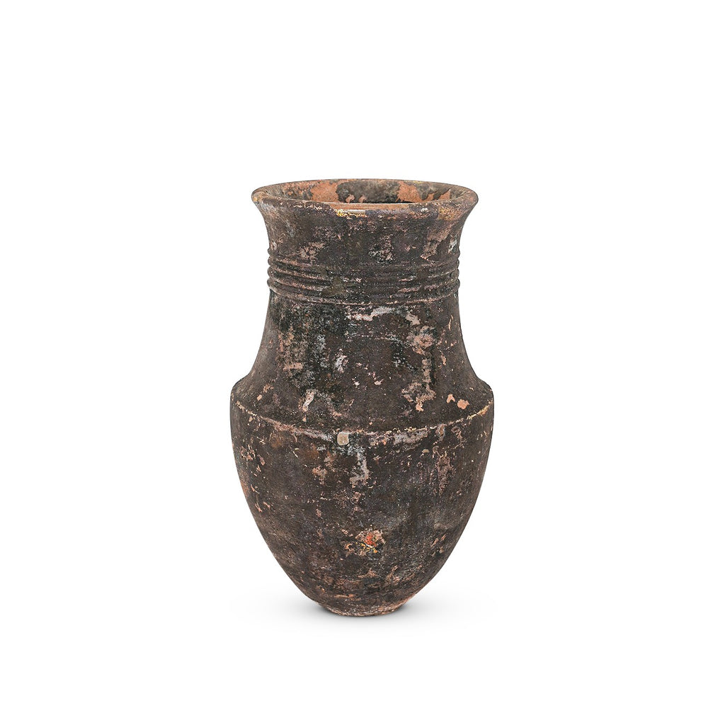 Yellowstone handmade Vietnamese vase, wood-fired stoneware — Horizon Pottery