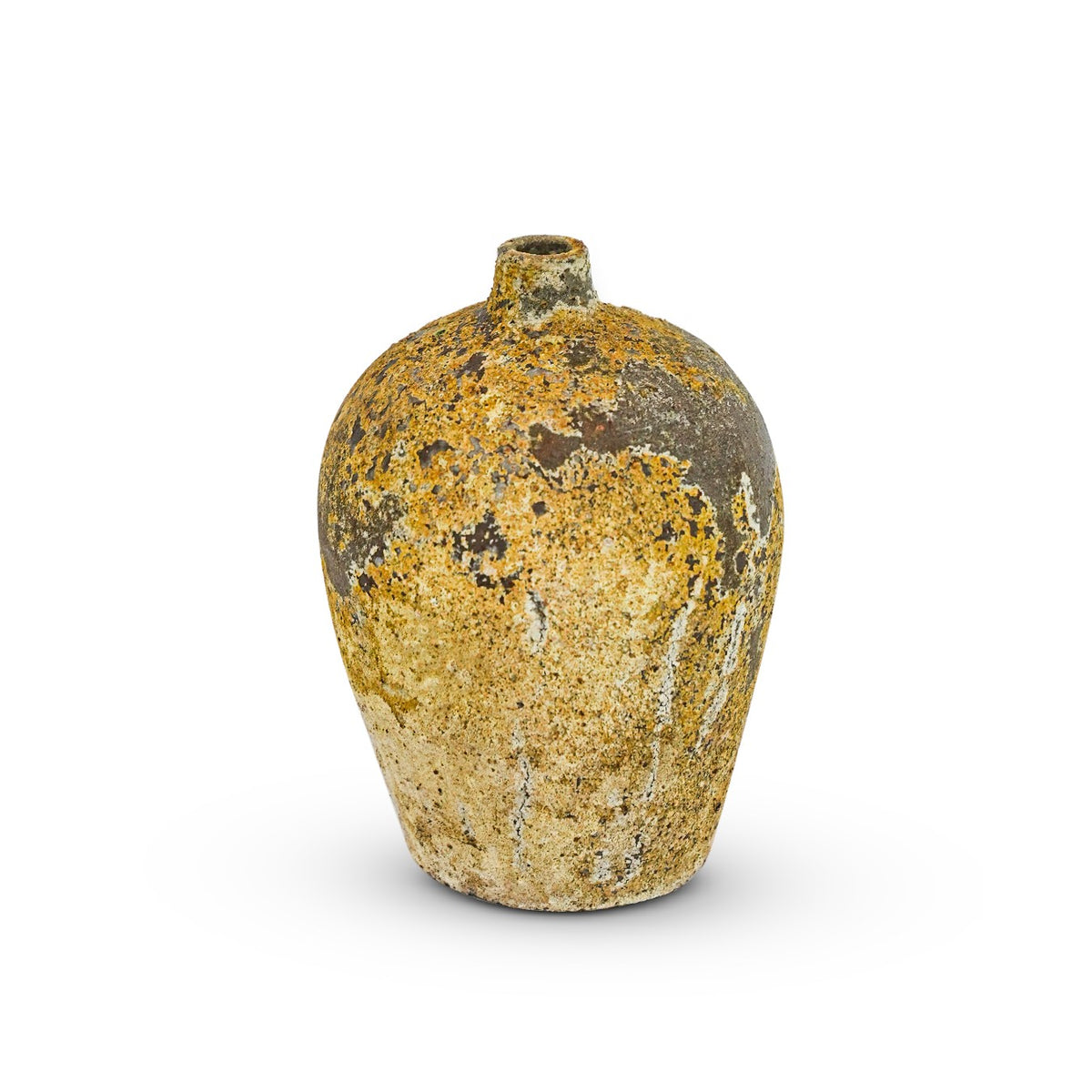 Fawn handmade Vietnamese vase, wood-fired stoneware — Horizon Pottery