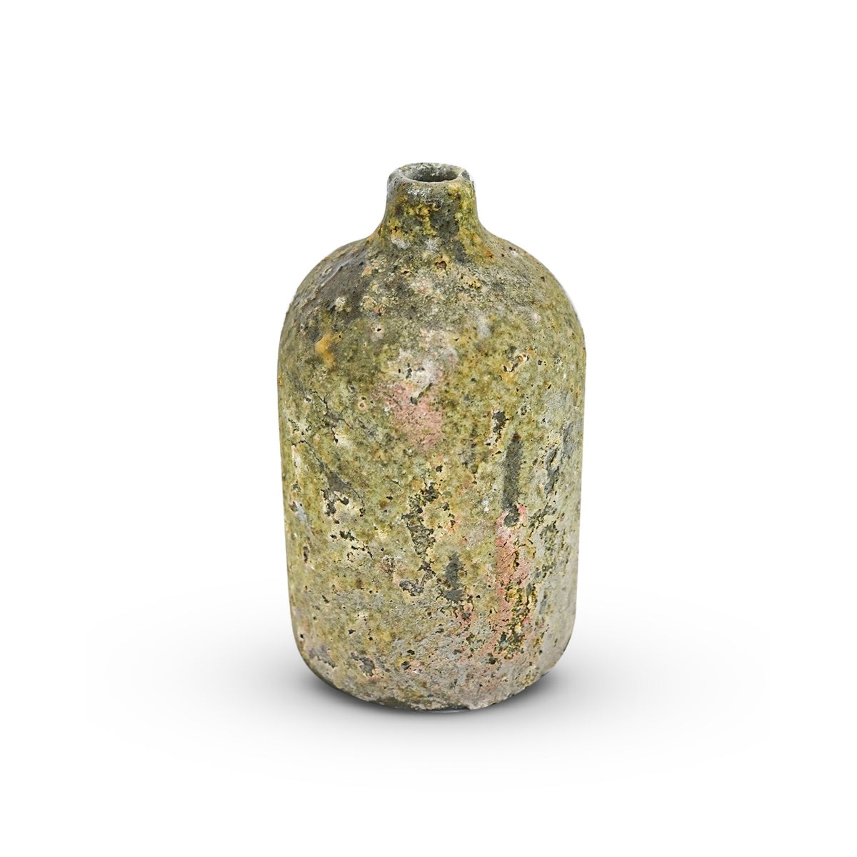 Sage handmade Vietnamese vase, wood-fired stoneware — Horizon Pottery